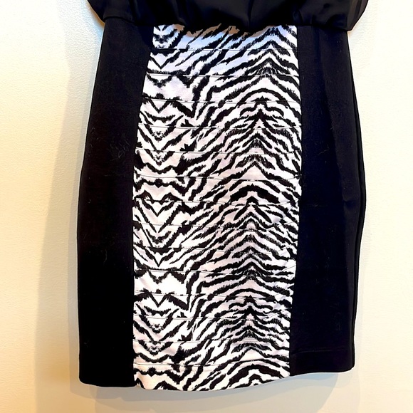 Womens black and white dress - Picture 2 of 8